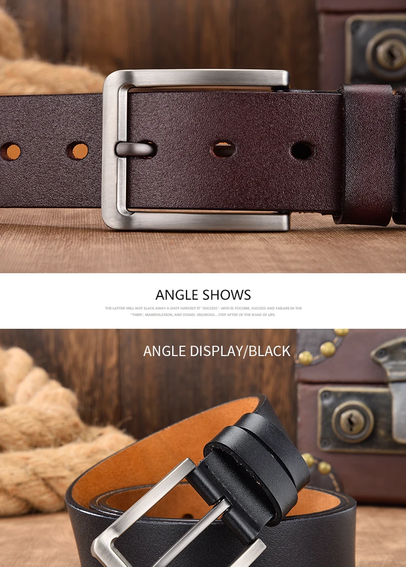 Men Belt Male High Quality Leather Belt Men Male Genuine Leather Strap Luxury Pin Buckle Fancy Vintage Jeans Free Shipping
