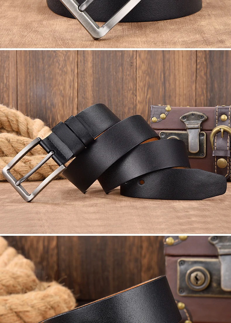 Men Belt Male High Quality Leather Belt Men Male Genuine Leather Strap Luxury Pin Buckle Fancy Vintage Jeans Free Shipping
