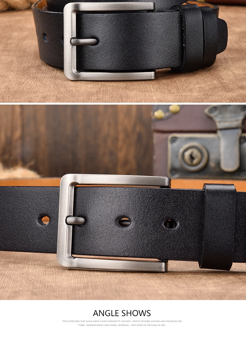 Men Belt Male High Quality Leather Belt Men Male Genuine Leather Strap Luxury Pin Buckle Fancy Vintage Jeans Free Shipping