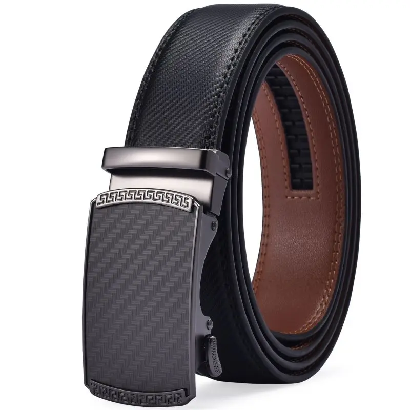 Alternative view of Men's Belt,Ratchet Belt Dress with Premium Leather,Slide Belt with Easier Adjustable Automatic Buckle