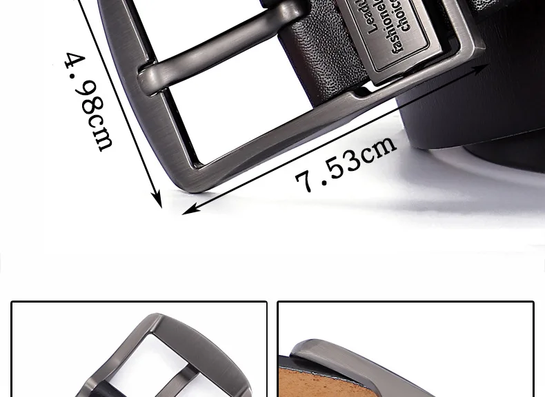 2023 Real Genuine Leather Belts for Men Luxury Designer Brand High Quality Plus Size 130 140 150 160 170 cm Male Pin Buckle Belt