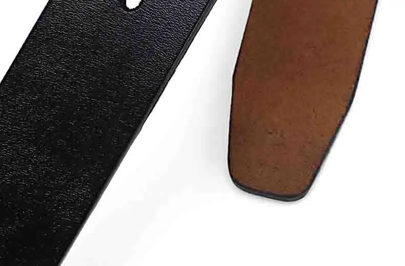 2023 Real Genuine Leather Belts for Men Luxury Designer Brand High Quality Plus Size 130 140 150 160 170 cm Male Pin Buckle Belt