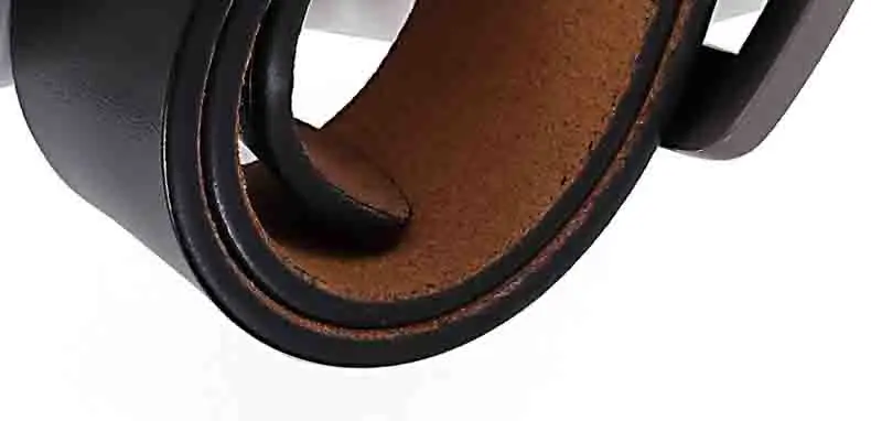 2023 Real Genuine Leather Belts for Men Luxury Designer Brand High Quality Plus Size 130 140 150 160 170 cm Male Pin Buckle Belt