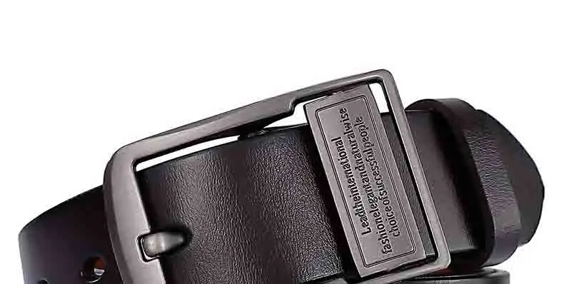 2023 Real Genuine Leather Belts for Men Luxury Designer Brand High Quality Plus Size 130 140 150 160 170 cm Male Pin Buckle Belt