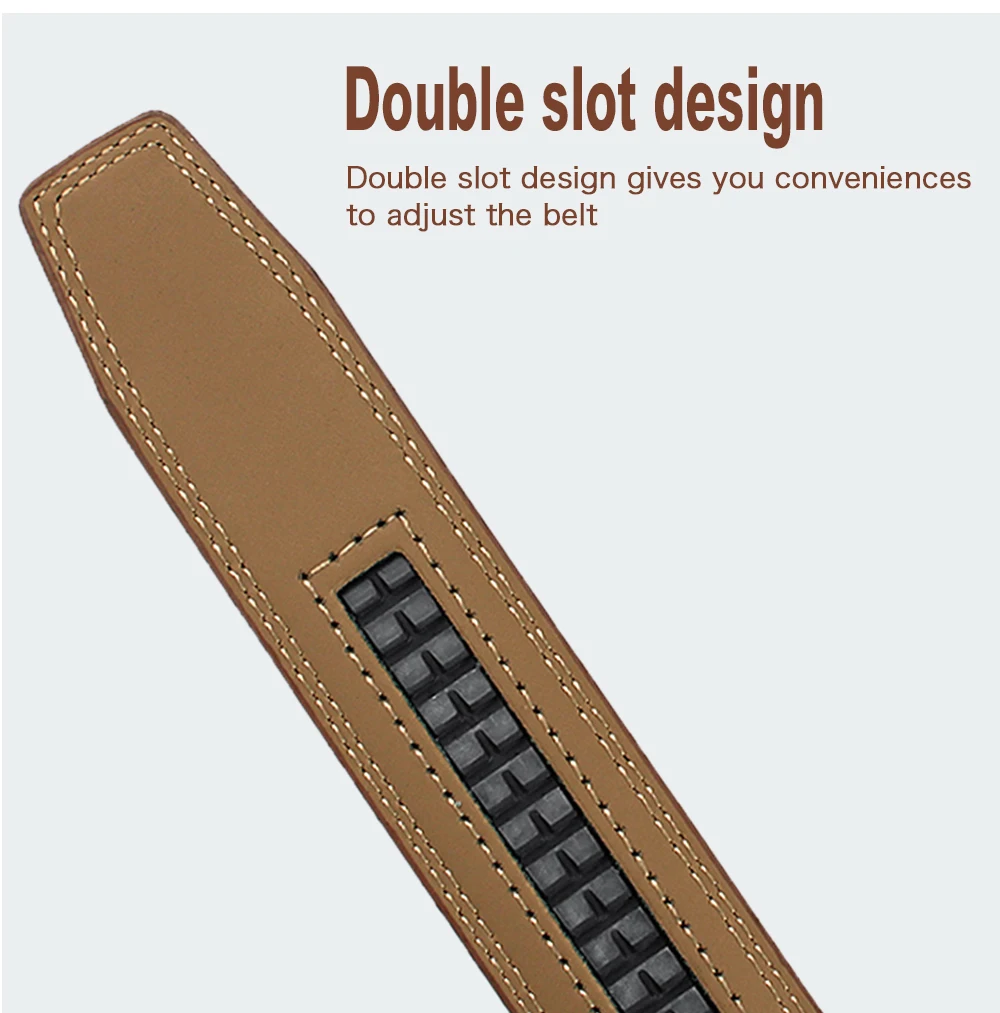 Mens Leather Belt  Automatic Genuine Leather Belts Belt Male Leisure Fashion Ratchet Belts for Men Pants Waistband Ремень