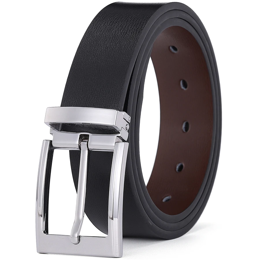 Alternative view of Pin Buckle Cowskin Belts for Men High Quality Men's Leather Belt Designer Strap Male Fashion Luxury Brand Waist Accessories