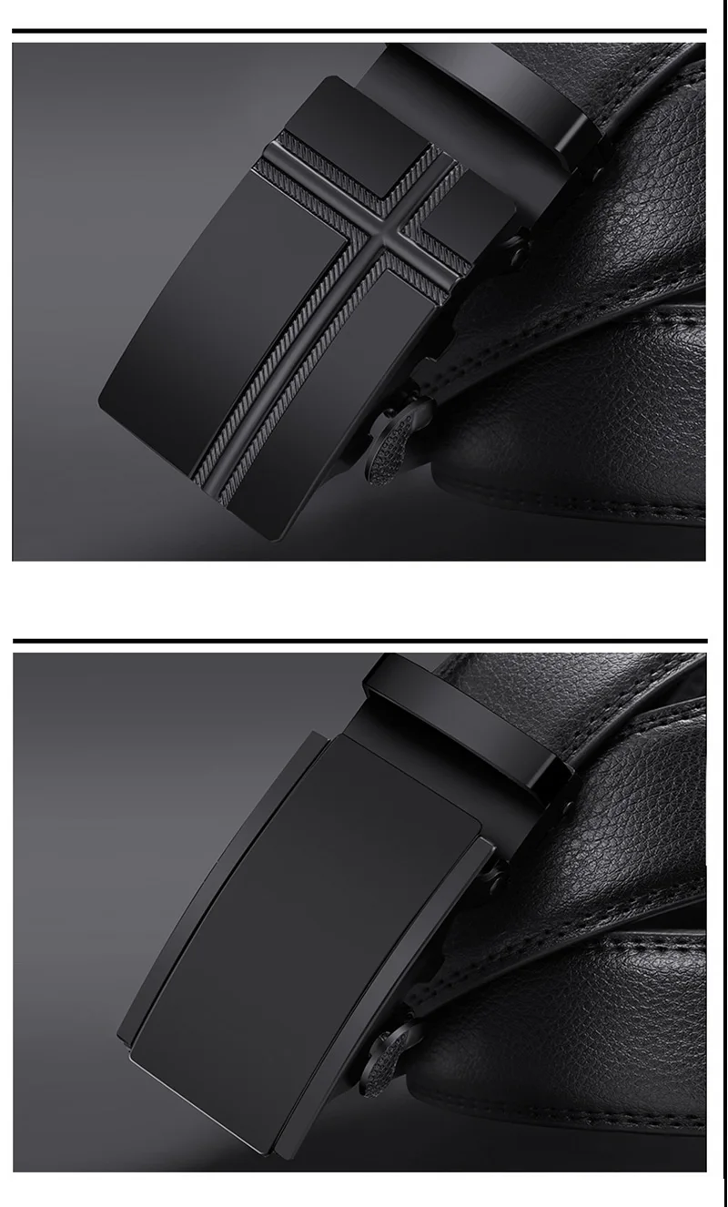 Famous Style Male Metal Automatic Buckle Brand Belt Men Genuine Luxury Leather Men's business Belts for Men Strap dropshipping