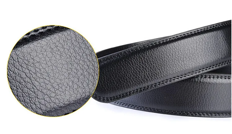 Large Size Belt No Buckle for Automatic Buckle Genuine Leather Belts Without Buckle for Men Women No Buckle 3.5cm Wide 150 160cm
