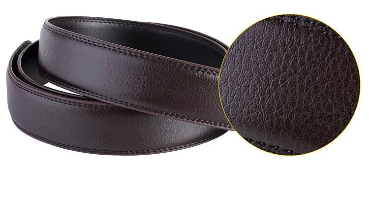 Large Size Belt No Buckle for Automatic Buckle Genuine Leather Belts Without Buckle for Men Women No Buckle 3.5cm Wide 150 160cm