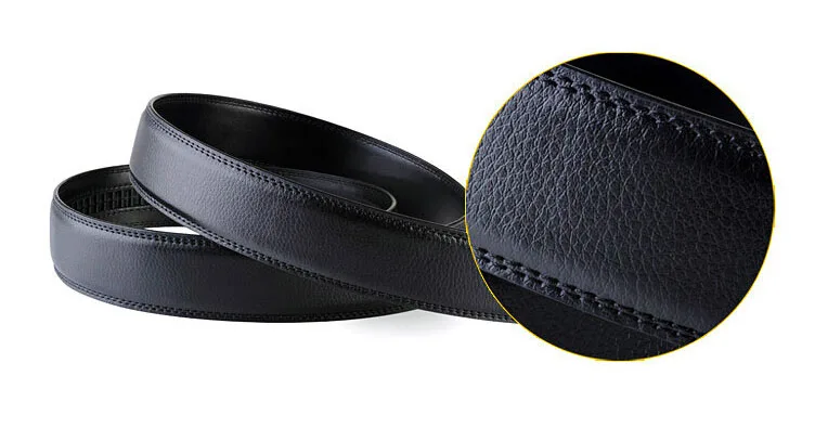 Large Size Belt No Buckle for Automatic Buckle Genuine Leather Belts Without Buckle for Men Women No Buckle 3.5cm Wide 150 160cm
