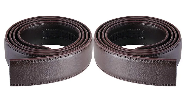 Large Size Belt No Buckle for Automatic Buckle Genuine Leather Belts Without Buckle for Men Women No Buckle 3.5cm Wide 150 160cm
