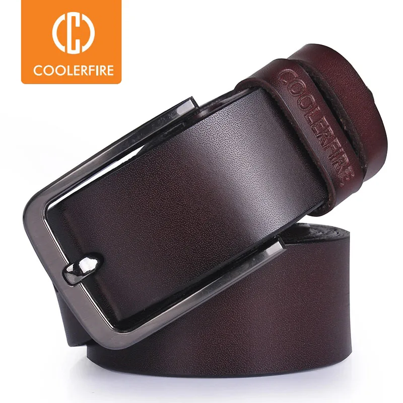 Alternative view of High Quality Genuine Leather Belt Luxury Designer Belts Men Belts For Men Cowskin Fashion Vintage Pin Buckle For Jeans