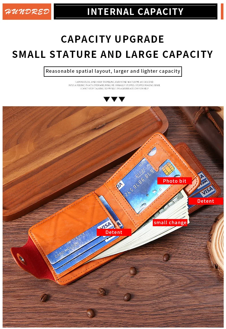 Men's Wallets with 100 US Dollar Pattern Hasp Male Leather Wallet with Zipper Card Holder Coin Pocket Purse cartera hombre Men's Wallets with 100 US Dollar Pattern Hasp Male Leather Wallet with Zipper Card Holder Coin Pocket Purse cartera hombre