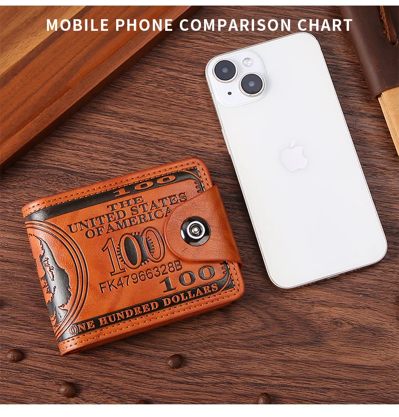 Men's Wallets with 100 US Dollar Pattern Hasp Male Leather Wallet with Zipper Card Holder Coin Pocket Purse cartera hombre Men's Wallets with 100 US Dollar Pattern Hasp Male Leather Wallet with Zipper Card Holder Coin Pocket Purse cartera hombre