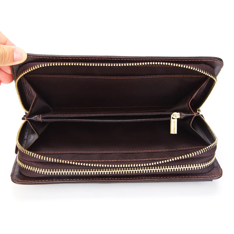 2024 Leather Large Men Clutch Wallets Name Customized Men Purse 100% Genuine Leather Long Leather Male Wallet 2024 Leather Large Men Clutch Wallets Name Customized Men Purse 100% Genuine Leather Long Leather Male Wallet