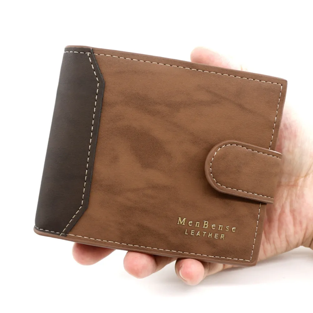 Men's Wallet Black/brown/coffee Business Card Holder Case Male Short Purse PU Leather Money Bag for Men Credit Card Wallet