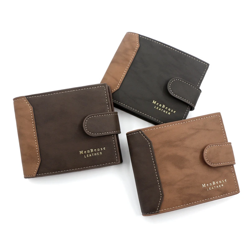 Alternative view of Men's Wallet Black/brown/coffee Business Card Holder Case Male Short Purse PU Leather Money Bag for Men Credit Card Wallet