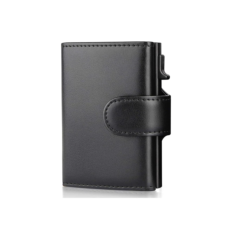 Rfid Credit Card Holder Wallets Men Leather Aluminum Business Bank Cardholder Male Case Minimalist Wallet 2022 Rfid Credit Card Holder Wallets Men Leather Aluminum Business Bank Cardholder Male Case Minimalist Wallet 2022