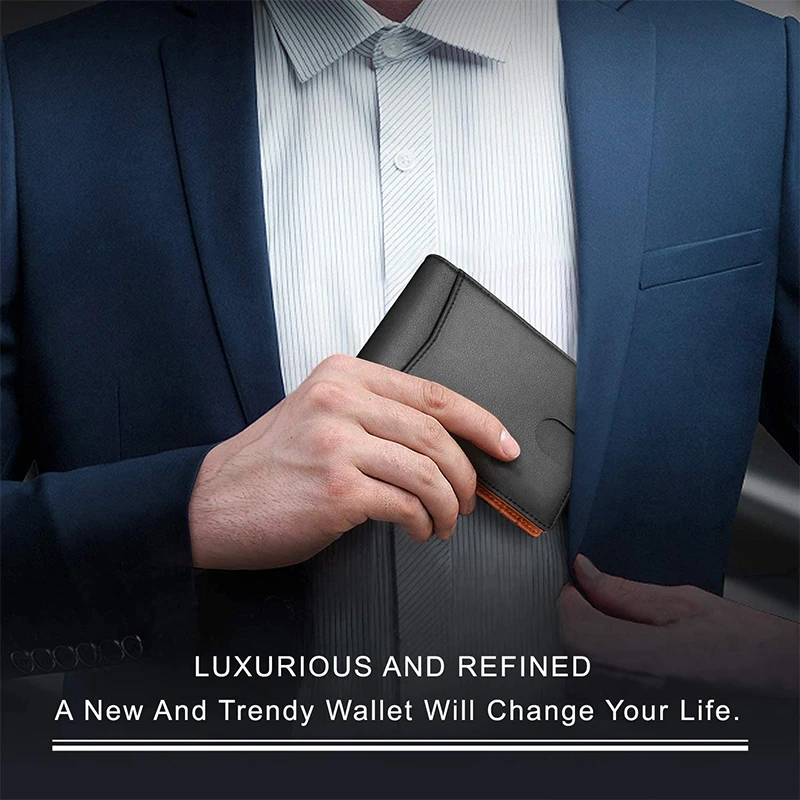 Rfid Genuine Leather Men Wallets Money Bag Slim Thin Card Holder Wallet Carbon Fiber Male Small Short Purse Black Walet Billfold Rfid Genuine Leather Men Wallets Money Bag Slim Thin Card Holder Wallet Carbon Fiber Male Small Short Purse Black Walet Billfold
