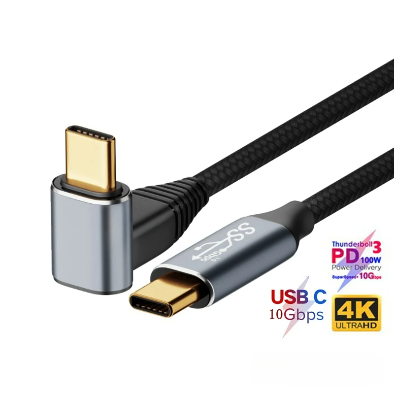 Alternative view of 3M USB C to Type C 3.1 Gen2 10Gbps Thunderbolt 3 4K 60Hz PD100W 5A Fast Charging Cable Cord For MacBook Pro Steam Deck Samsung