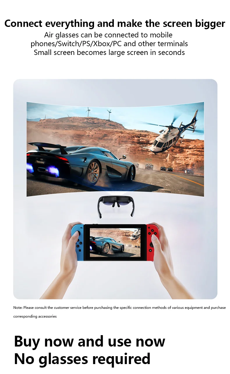 Rokid Air 3D AR Glasses Foldable VR Smart Glasses 120