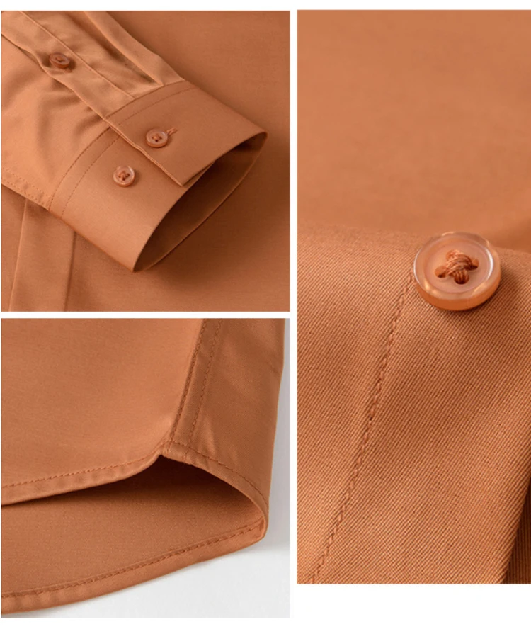 6XL Spring/Summer Formal Men's Fashion long-sleeved shirt Luxury wrinkle-proof non-ironed solid color business casual ice silk