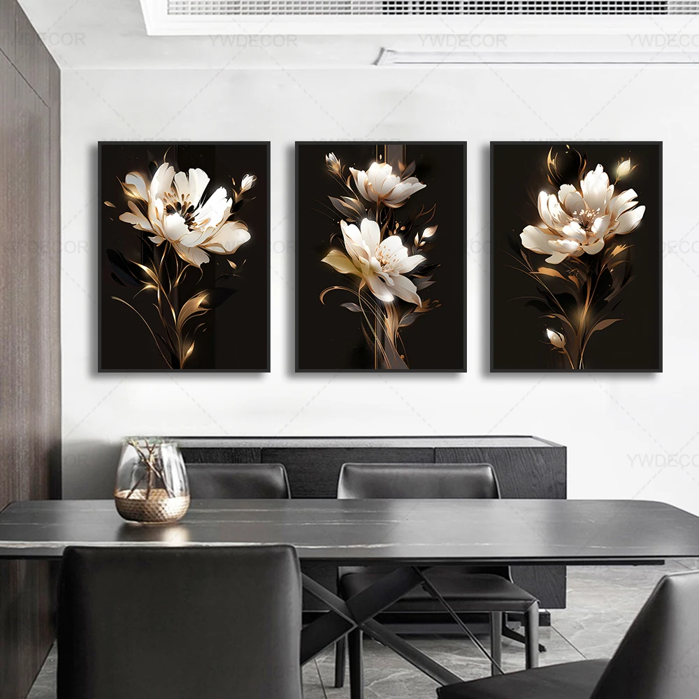 Luxury Black Golden Plant Leaf Canvas Poster Print Modern Home Abstract Wall Art Painting Living Room Decor Gift Luxury Black Golden Plant Leaf Canvas Poster Print Modern Home Abstract Wall Art Painting Living Room Decor Gift