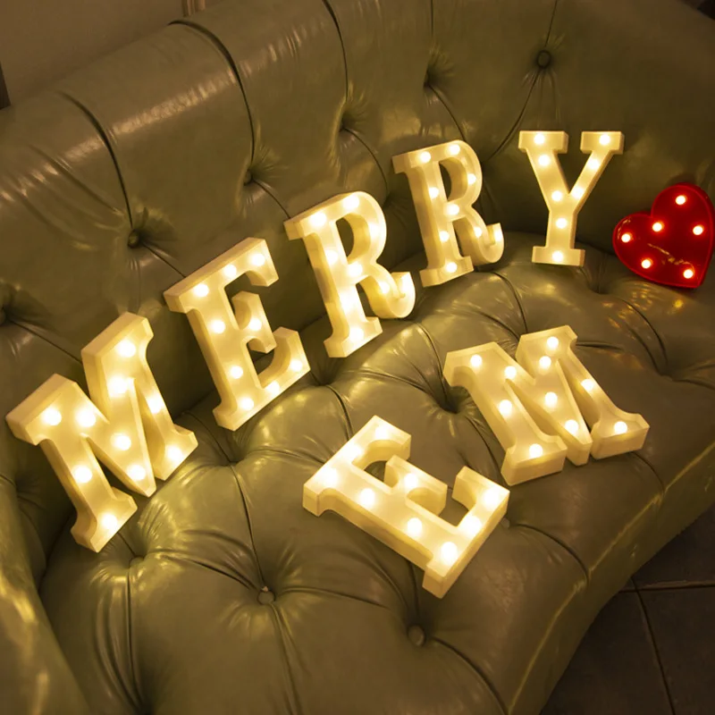 Luxury Alphabet Letter LED Lights Luminous Number Lamp Battery Night Light for Home Wedding Birthday Christmas Party Decoration Luxury Alphabet Letter LED Lights Luminous Number Lamp Battery Night Light for Home Wedding Birthday Christmas Party Decoration