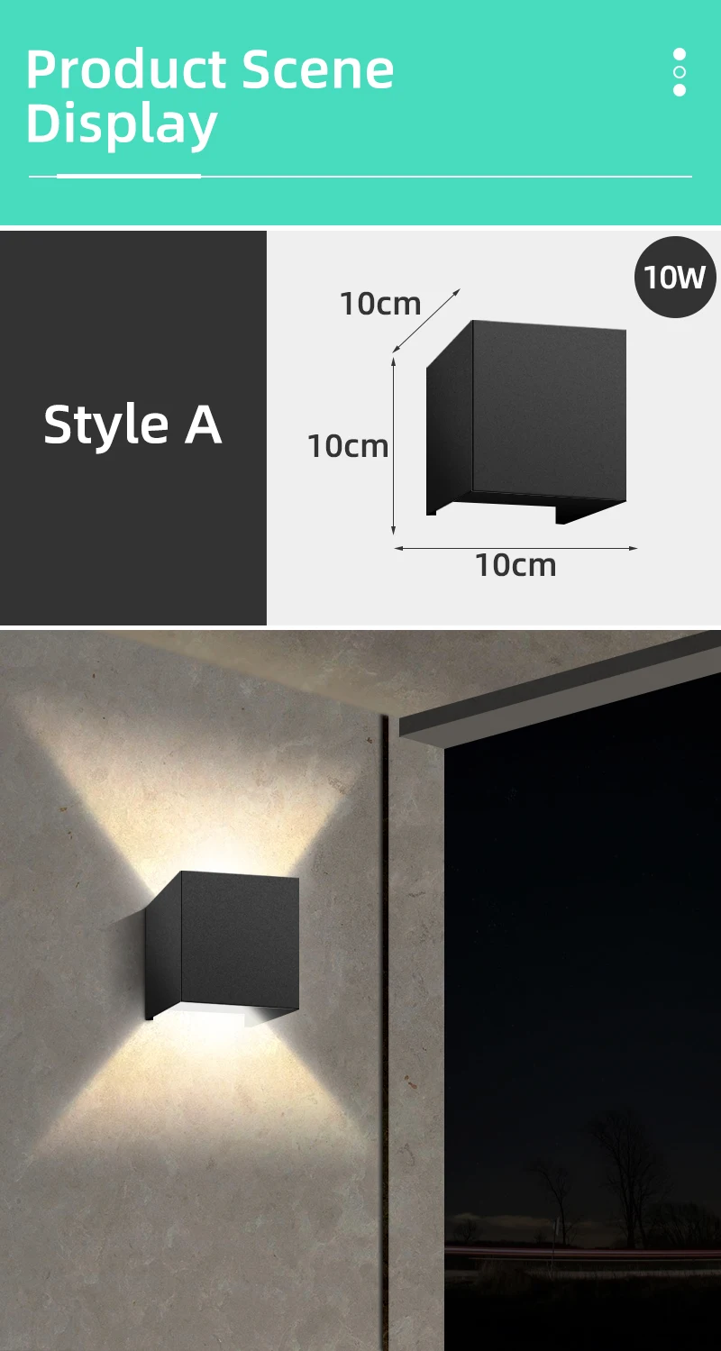 Decor Wall Light LED Interior Lamps Sconce Waterproof External Stairs Lighting Bedroom Living Fixture Home Decorative Lamp Wall