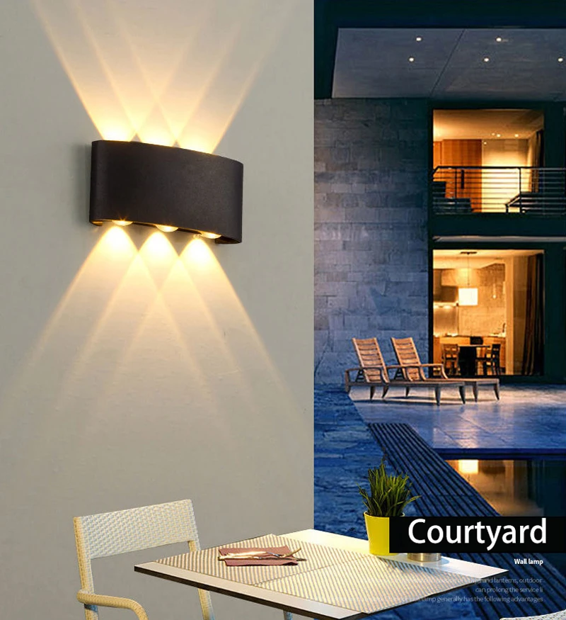 Decor Wall Light LED Interior Lamps Sconce Waterproof External Stairs Lighting Bedroom Living Fixture Home Decorative Lamp Wall