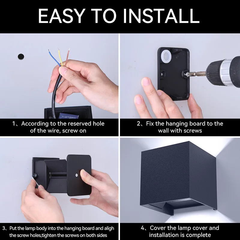 Alternative view of Decor Wall Light LED Interior Lamps Sconce Waterproof External Stairs Lighting Bedroom Living Fixture Home Decorative Lamp Wall