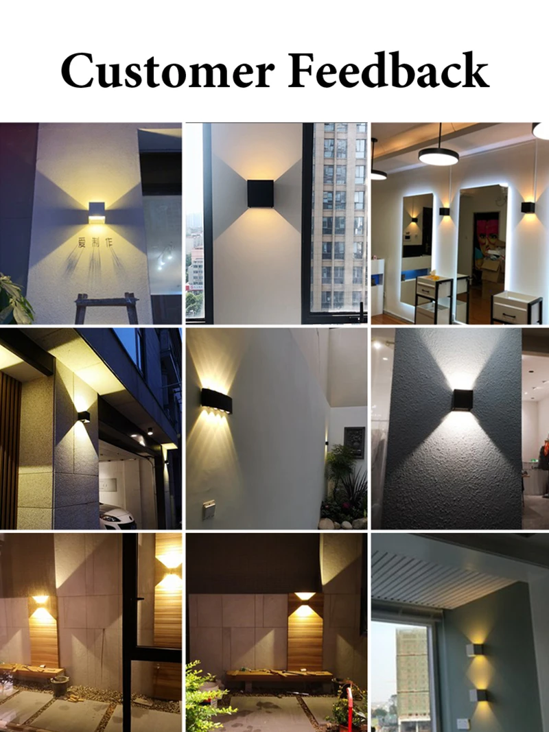 Decor Wall Light LED Interior Lamps Sconce Waterproof External Stairs Lighting Bedroom Living Fixture Home Decorative Lamp Wall