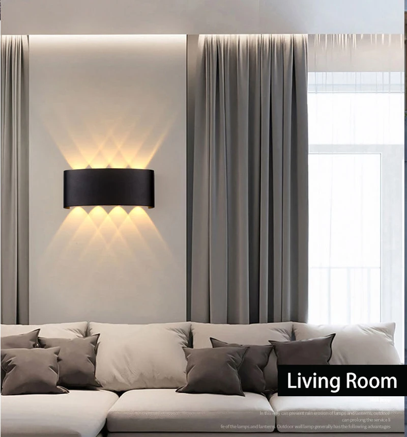 Decor Wall Light LED Interior Lamps Sconce Waterproof External Stairs Lighting Bedroom Living Fixture Home Decorative Lamp Wall