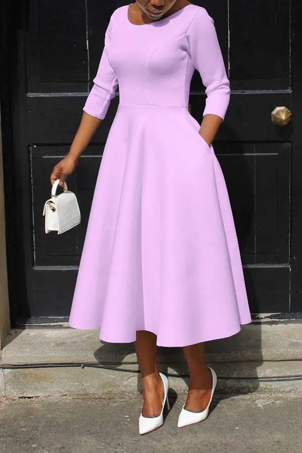 Elegant Evening Maxi Dress Women Solid O Neck High Waist 2023 Party Wedding Cocktail Long Dresses Women