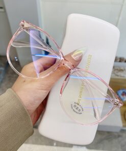 Transparent Anti Blue Light Rounded Glasses - Image 3