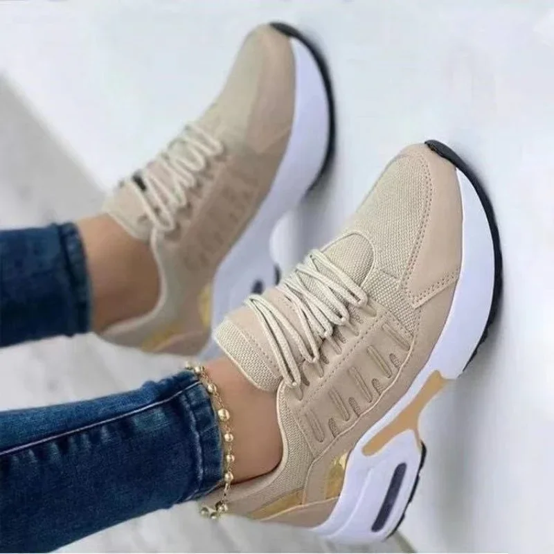 Alternative view of Tenis Women Sneakers Platform Casual Shoes for Women New Comfort Mesh Anti-slip Running Shoes Plus Size Zapatillas De Mujer