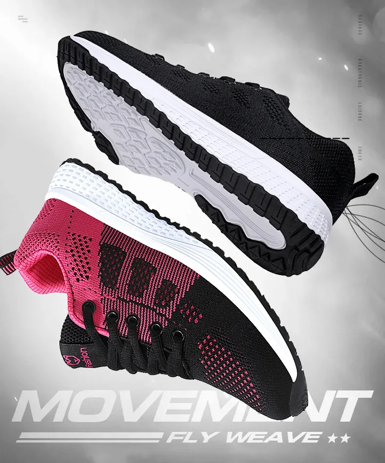 Women Casual Shoes Breathable Walking Mesh Lace Up Flat Shoes Sneakers Women Tenis Feminino Pink Black White Women Casual Shoes Breathable Walking Mesh Lace Up Flat Shoes Sneakers Women Tenis Feminino Pink Black White
