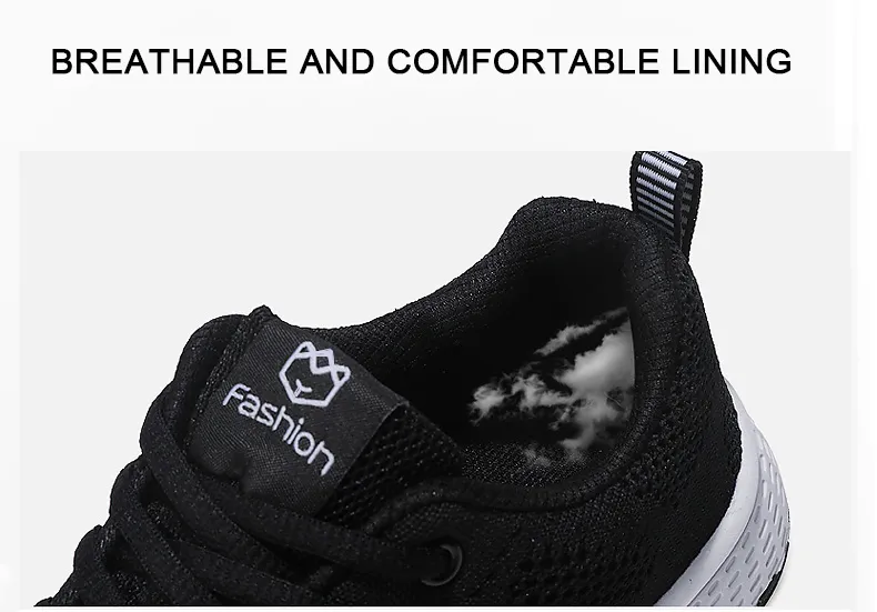 Women Casual Shoes Breathable Walking Mesh Lace Up Flat Shoes Sneakers Women Tenis Feminino Pink Black White Women Casual Shoes Breathable Walking Mesh Lace Up Flat Shoes Sneakers Women Tenis Feminino Pink Black White