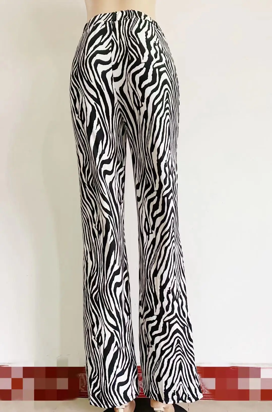2023 Summer Zebra Print Wide Leg Pants Y2K Trousers Sexy High Waist Women New Fashion Casual Female Trousers Streetwear 16395