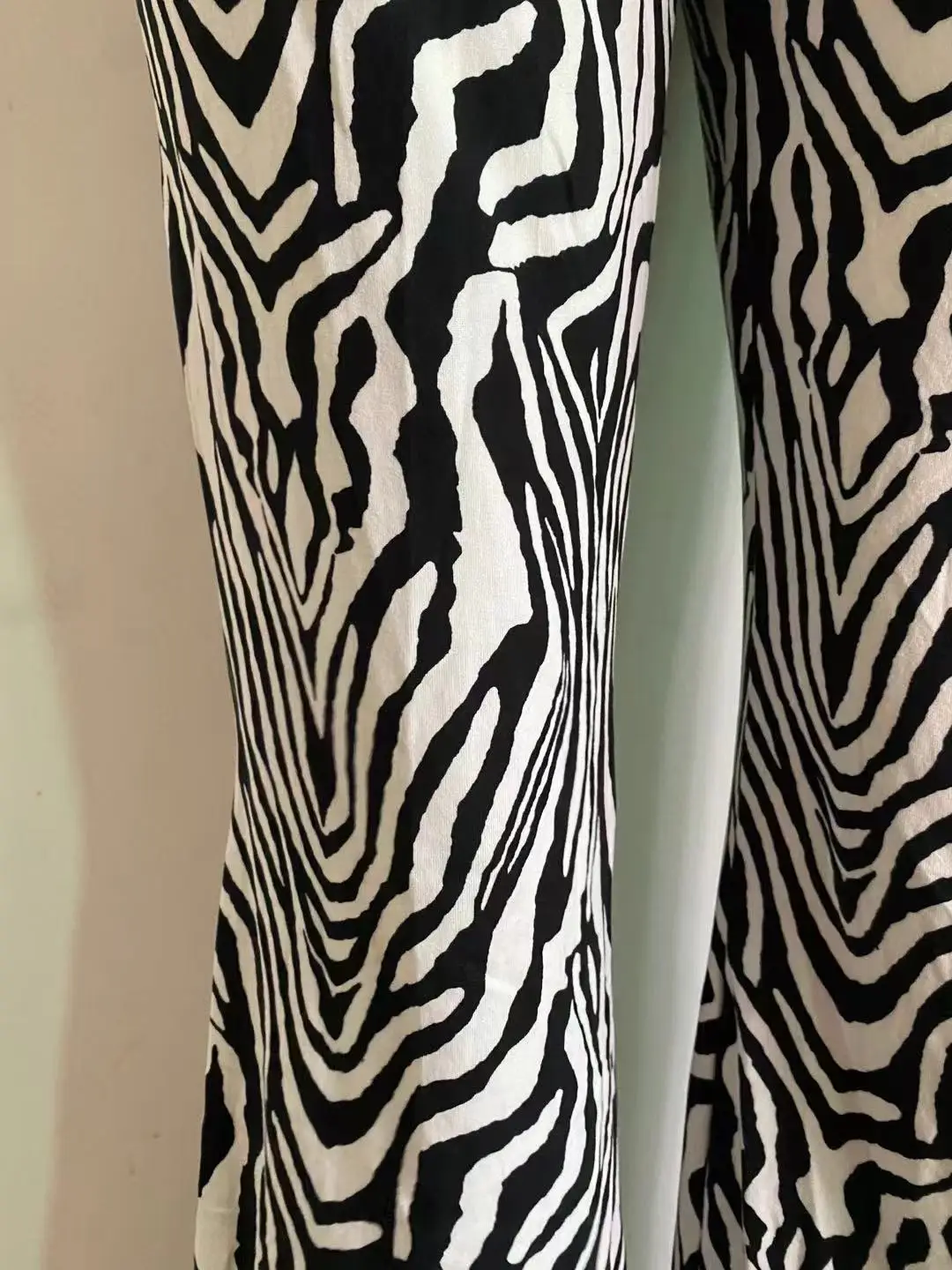 2023 Summer Zebra Print Wide Leg Pants Y2K Trousers Sexy High Waist Women New Fashion Casual Female Trousers Streetwear 16395