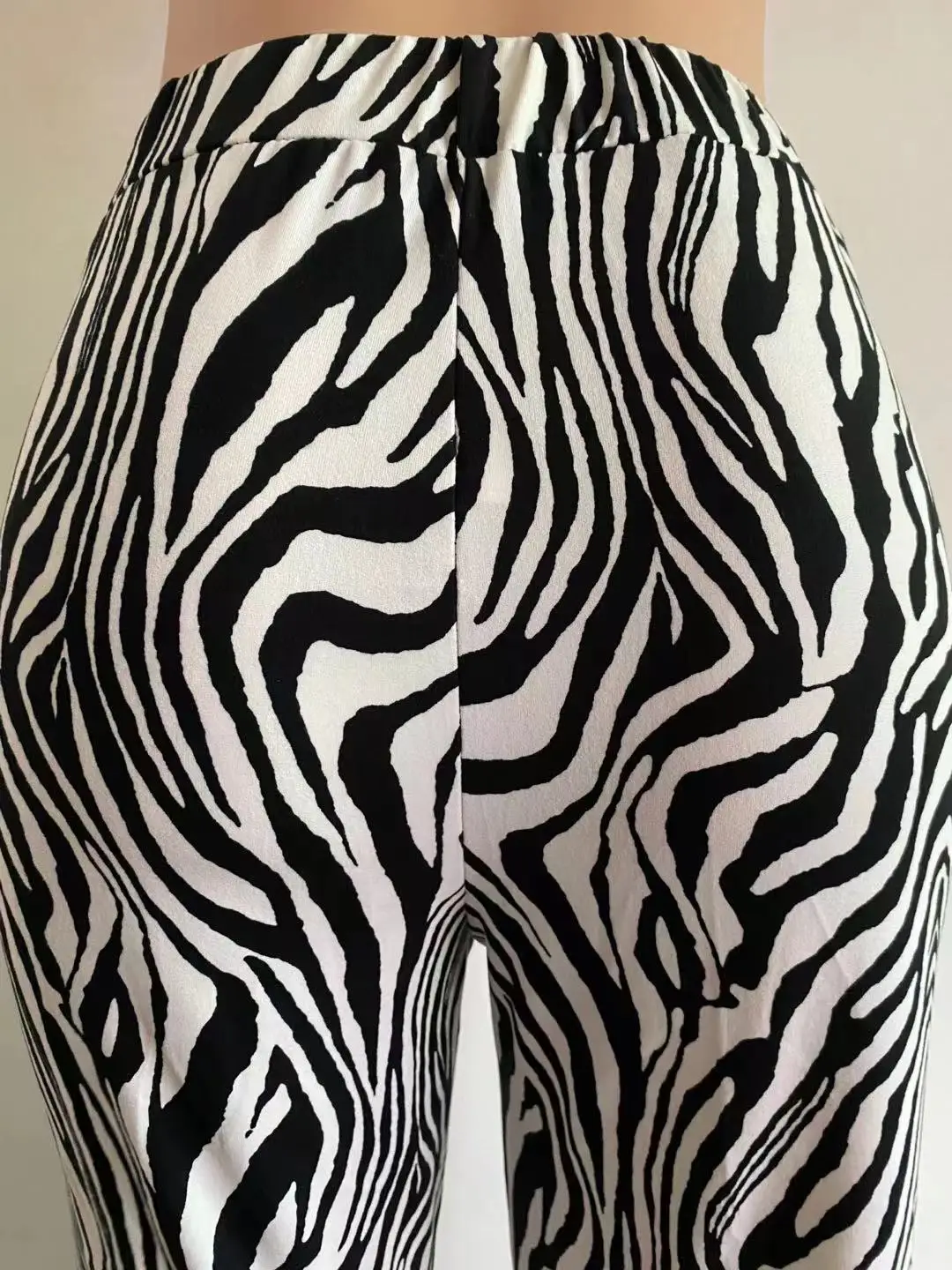 2023 Summer Zebra Print Wide Leg Pants Y2K Trousers Sexy High Waist Women New Fashion Casual Female Trousers Streetwear 16395