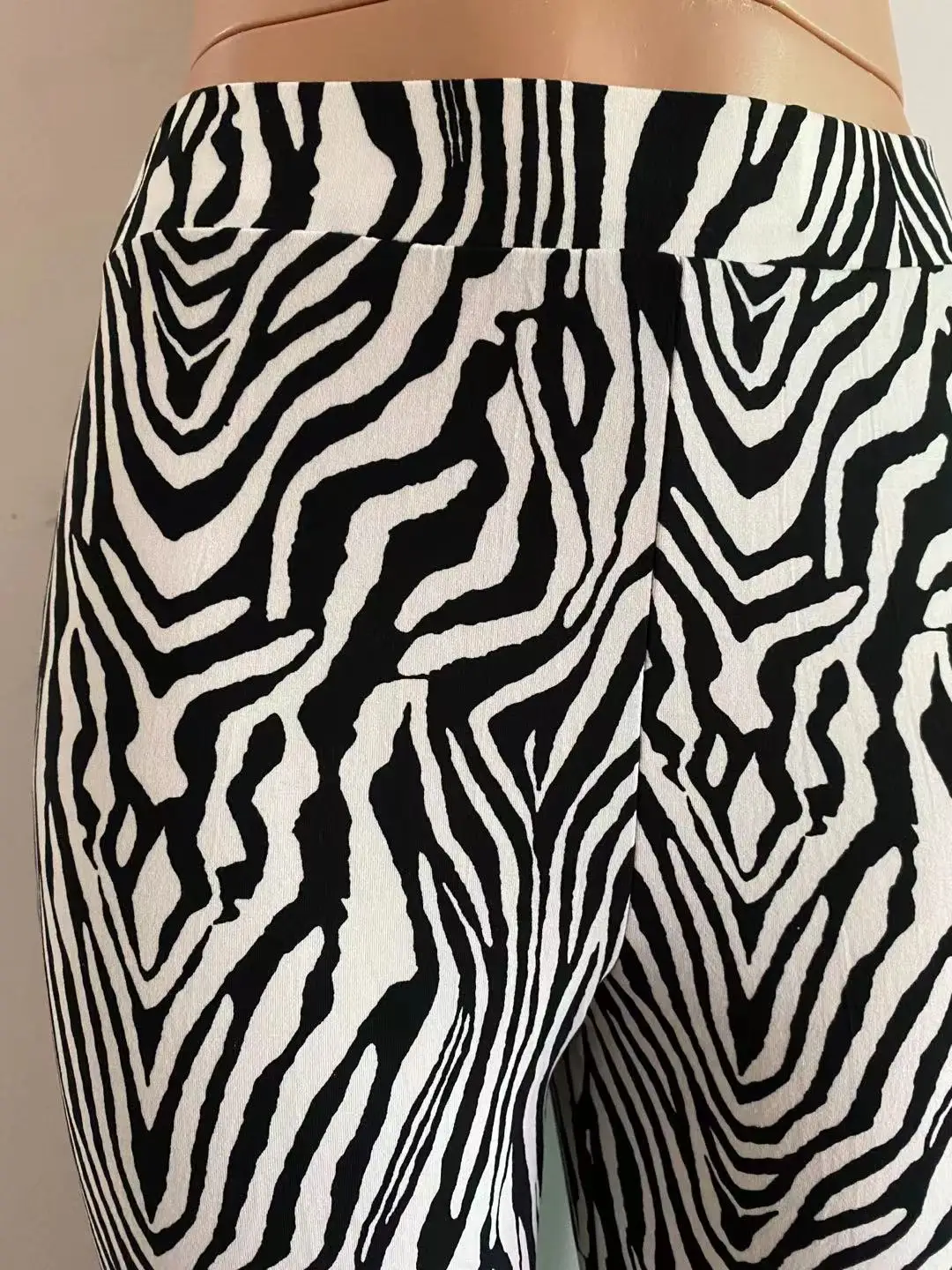 2023 Summer Zebra Print Wide Leg Pants Y2K Trousers Sexy High Waist Women New Fashion Casual Female Trousers Streetwear 16395