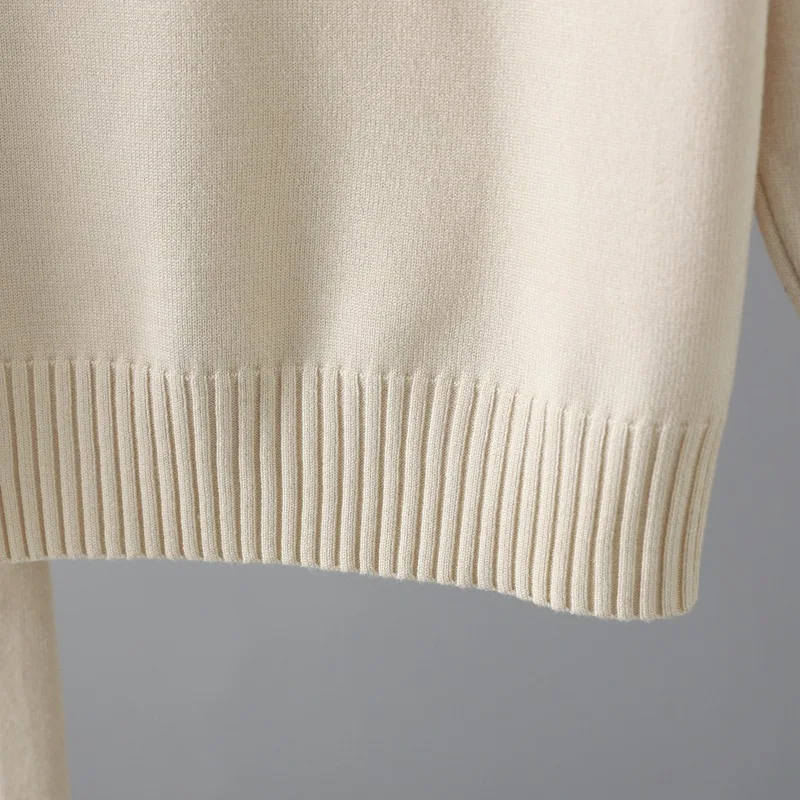 2023 Autumn Winter Women’s V Neck Sweater Two Piece Set Female Knitted Pants Suits Fashion Casual Pullover Tracksuits Outwear
