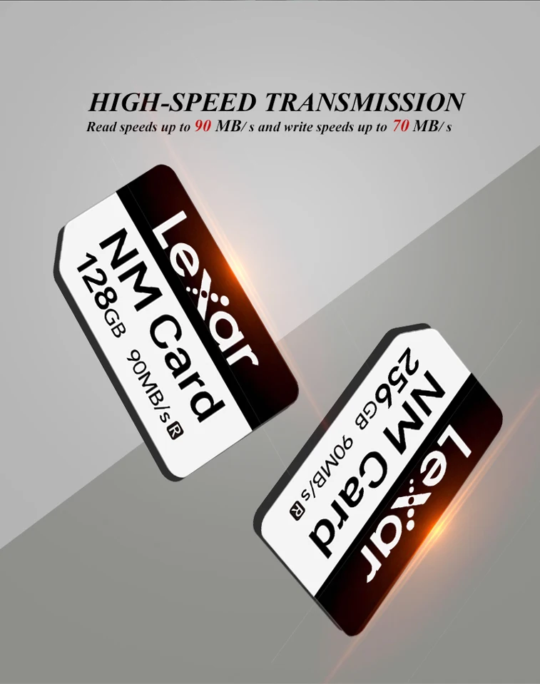 Original Lexar NM Card 256GB Read Max 90MB/s Nano Memory Card 128GB Storage Card For Huawei Phone Original Lexar NM Card 256GB Read Max 90MB/s Nano Memory Card 128GB Storage Card For Huawei Phone