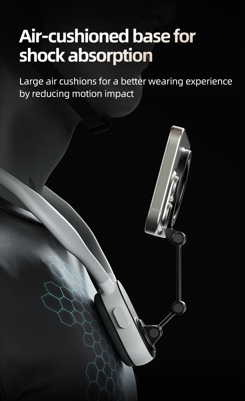TELESIN Magnetic Neck Silicone Mount Quick Release Hold for IPhone 15 14 13 12 11 10 SAMSUNG HUAWEI XIAOMI Phone Accessories