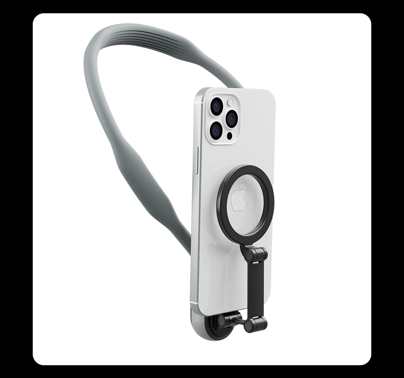 TELESIN Magnetic Neck Silicone Mount Quick Release Hold for IPhone 15 14 13 12 11 10 SAMSUNG HUAWEI XIAOMI Phone Accessories