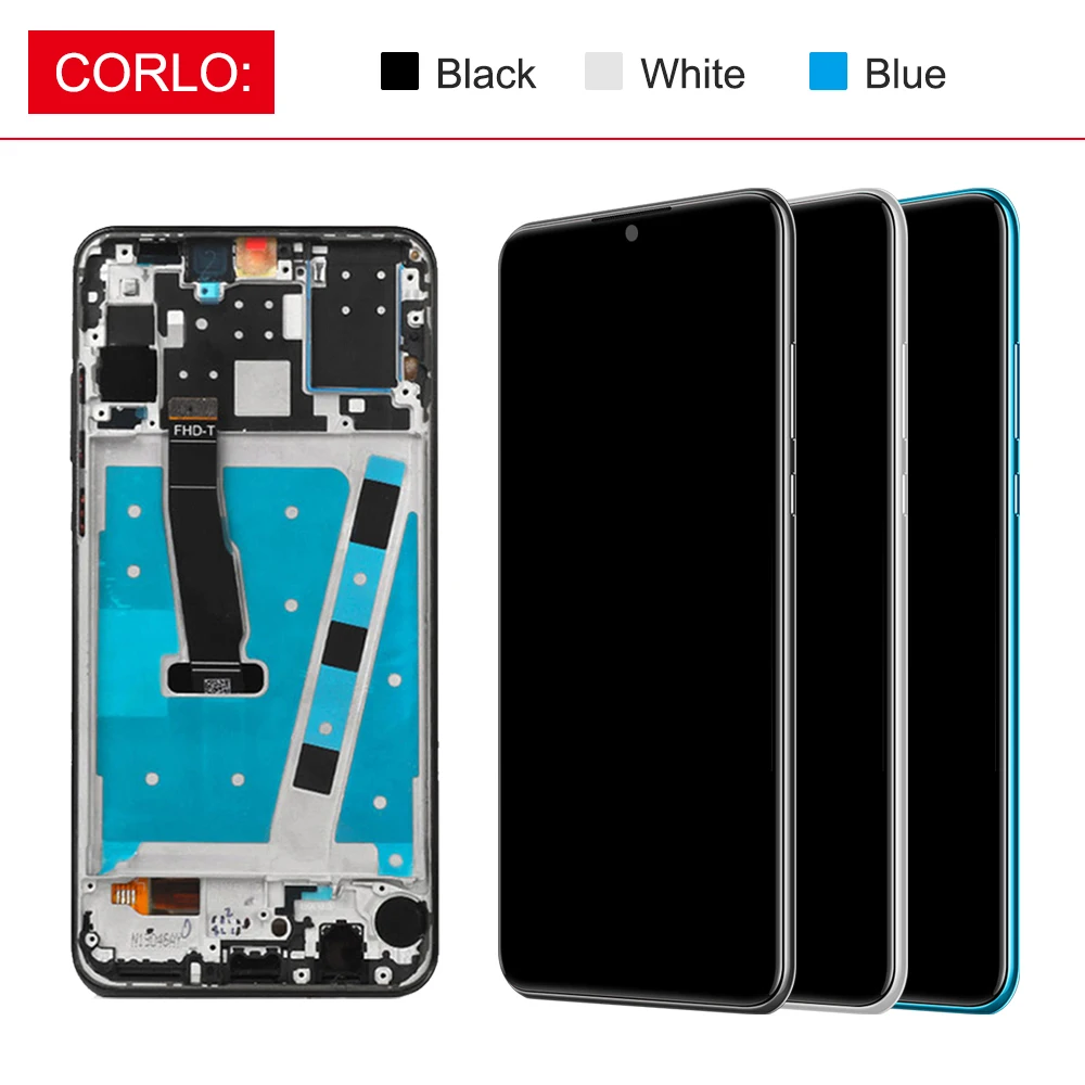 Alternative view of Amoled P30 Lite Display For HUAWEI P30 Lite LCD Display With Frame Replacement Lcd For HUAWEI Nova 4e screen MAR-LX1 LX2 AL01