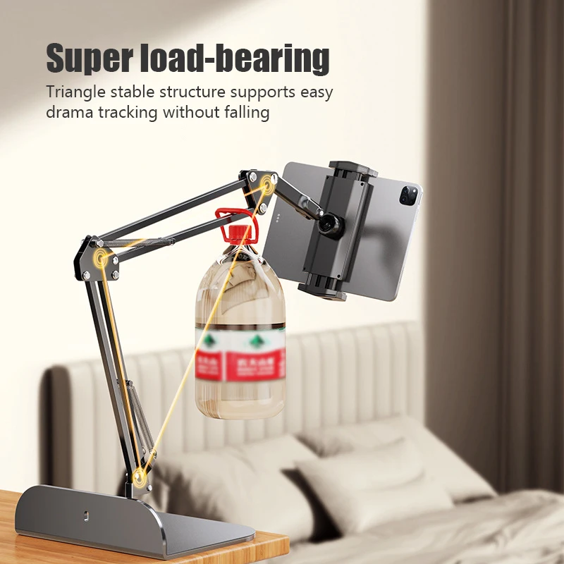 360° Rotating Long Arm Phone Tablet Holder Overhead Stand Desktop Bed Lazy Cantilever Bracket for Huawei Xiaomi iPhone ipad 360° Rotating Long Arm Phone Tablet Holder Overhead Stand Desktop Bed Lazy Cantilever Bracket for Huawei Xiaomi iPhone ipad