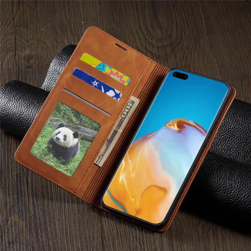Luxury Leather Case For Huawei P40 P30 P20 Mate 30 20 Pro Lite P Smart Plus 2020 2019 Magnetic Flip Wallet Phone Bag Cover Coque - Image 3