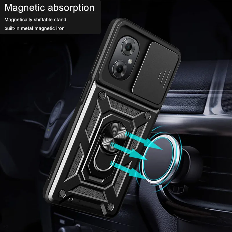 Alternative view of Shockproof Armor Case For Xiaomi Mi Poco M5 M4 5G 4G Car Holder Phone Cover For Mi POCO M5S Camera Lens Protection Fundas